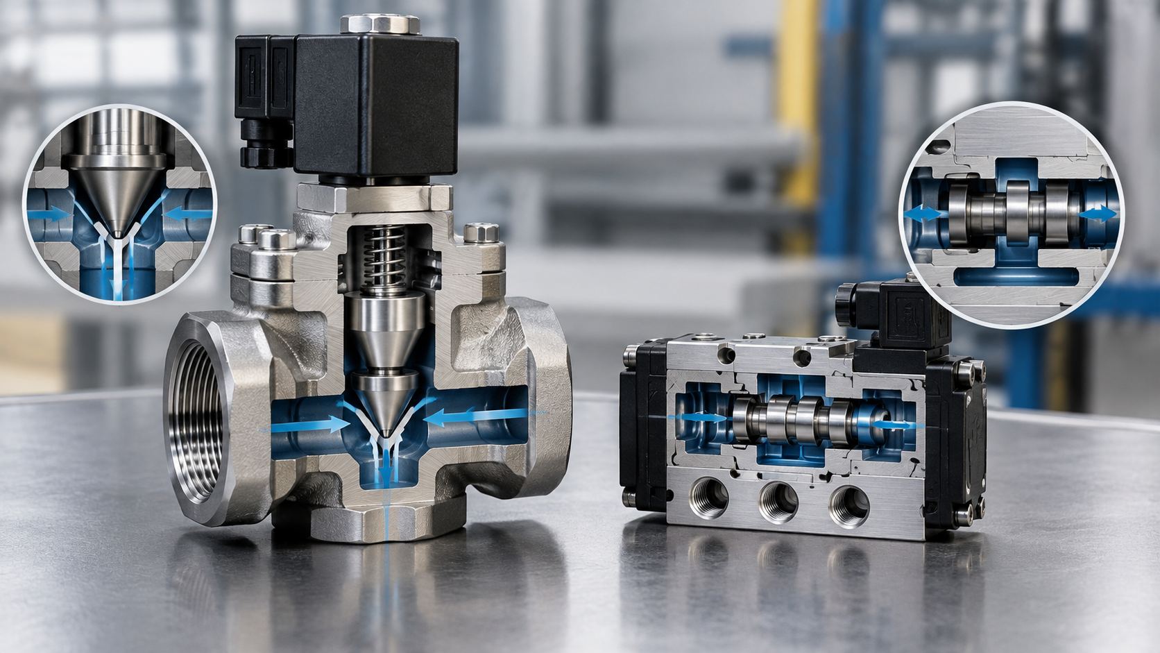 Valve poppet vs. spool valve: care sunt diferențele și când se folosește fiecare?